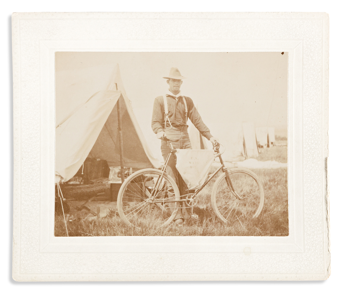 (WEST--WYOMING.) Henry C. Langdon; photographer. Photographs of soldiers and encampments at Fort D. A. Russell.